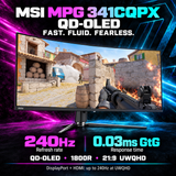 MSI MPG 341CQPX 34-Inch QD-OLED Ultrawide Curved Gaming Monitor - 240Hz — 08