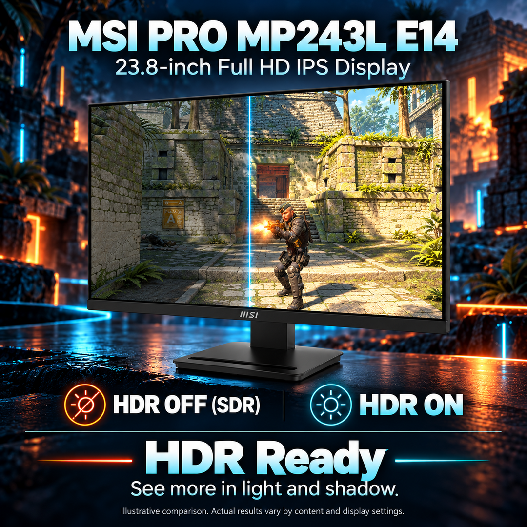 MSI PRO MP243L E14 23.8-Inch Full HD IPS Monitor - 144Hz — 07