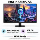MSI PRO MP272L 27-Inch Full HD IPS Monitor - 100Hz — hdr comparison
