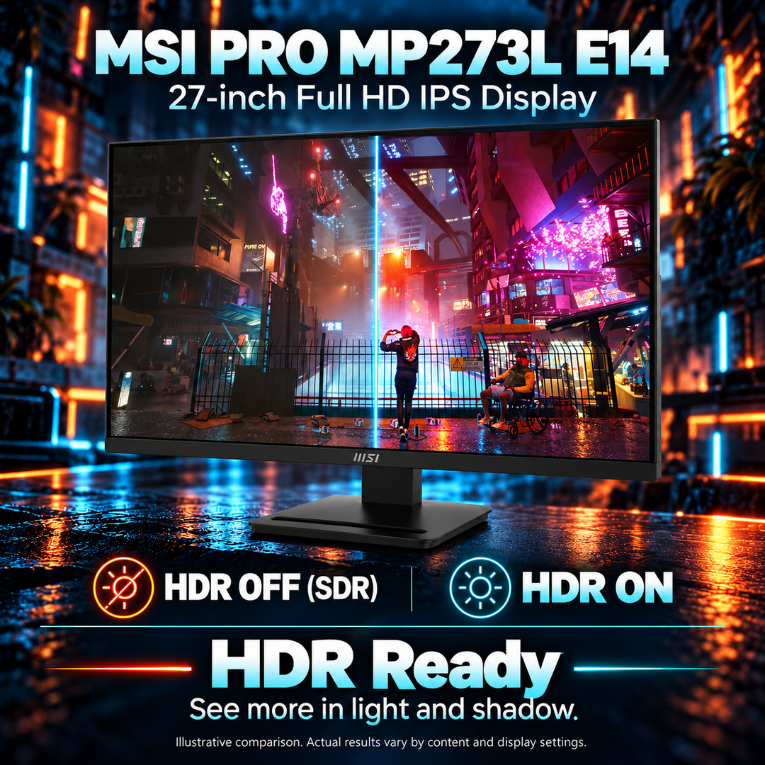 MSI PRO MP273L E14 27-Inch Full HD IPS Monitor - 144Hz — 07