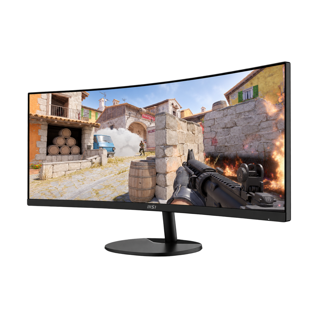 MSI PRO MP341CQ E12 34-Inch Ultrawide Curved VA Monitor - 120Hz — 01