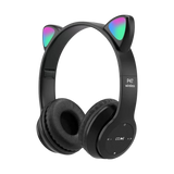 P47M RGB Cat Ear Wireless Headphones — black 02