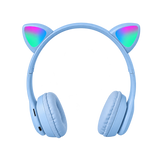 P47M RGB Cat Ear Wireless Headphones — blue 01