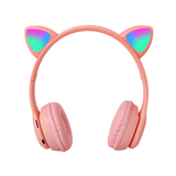P47M RGB Cat Ear Wireless Headphones — pink 01