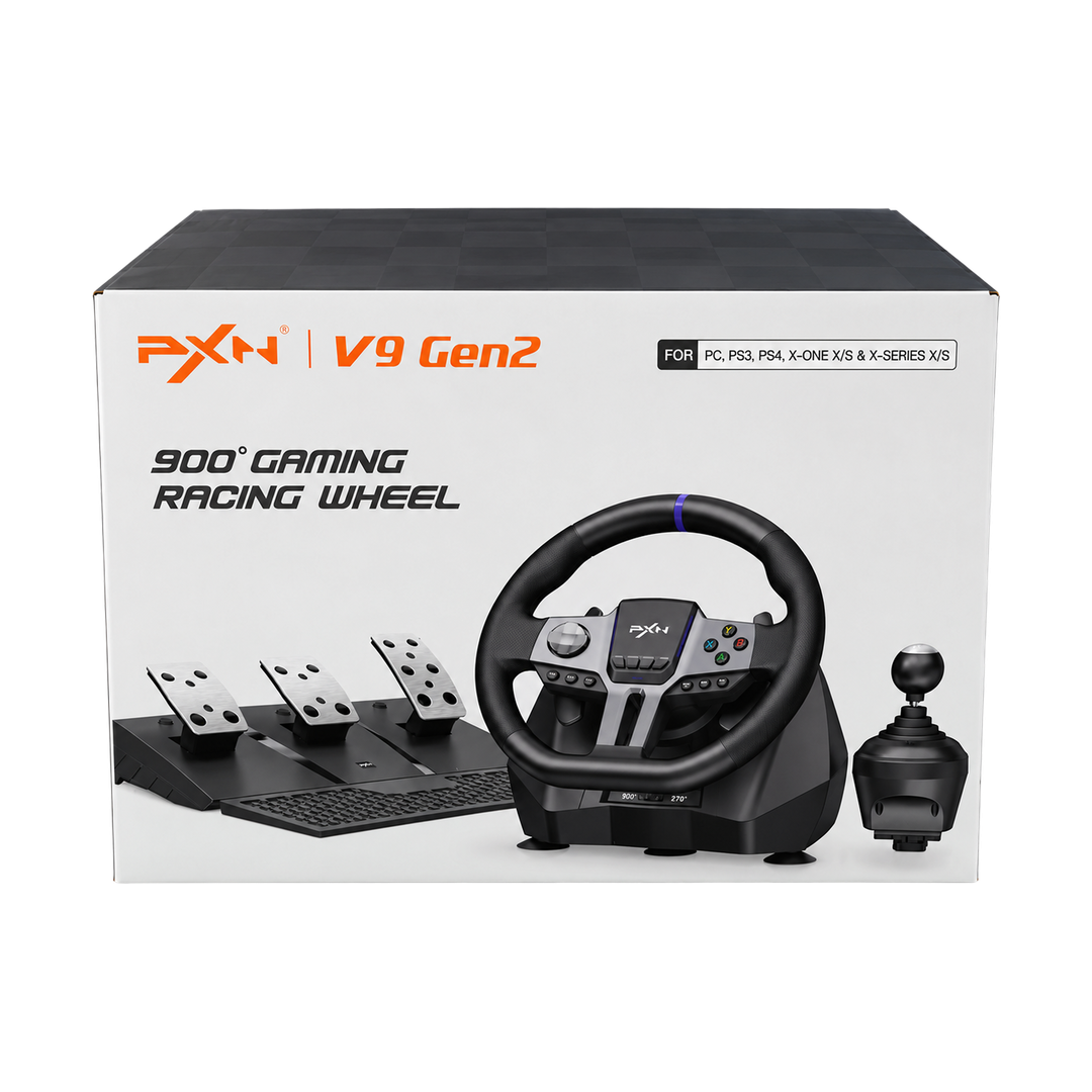 PXN V9 Gen2 Racing Wheel with Pedals and Shifter - 900 Degrees — 06