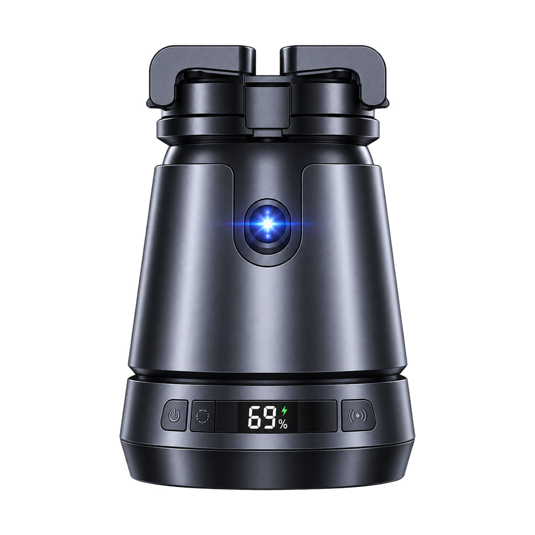 Q05 Face-Tracking Phone Holder with Magnetic Charging — black front