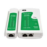 RJ45 and RJ11 Network Cable Tester with Remote Terminator — white product set 1