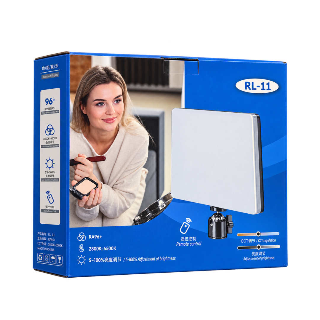 RL-11 LED Video Light with 2m Stand - CRI 96+, 2800K-6500K — 05