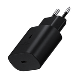 Samsung 25W USB-C Power Adapter - Copy A — black front angle