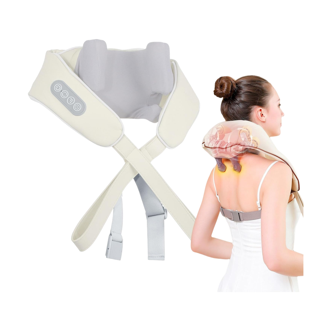 Shiatsu Neck and Shoulder Massager with Heat - Beige — 02