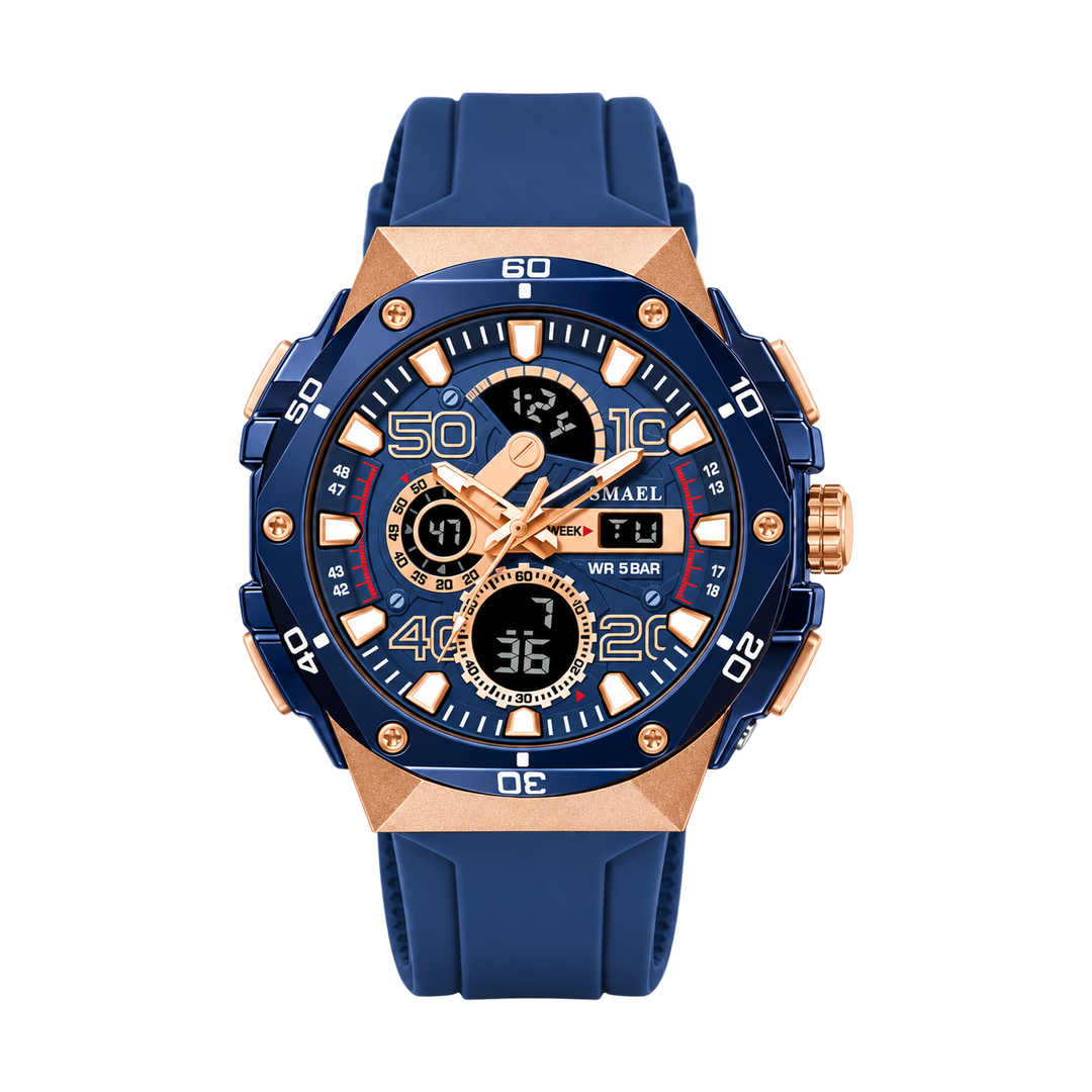 SMAEL Sport Watch - Navy Blue — 01