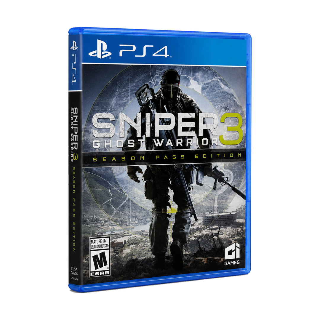 Sniper Ghost Warrior 3 Season Pass Edition - PS4 — angled case