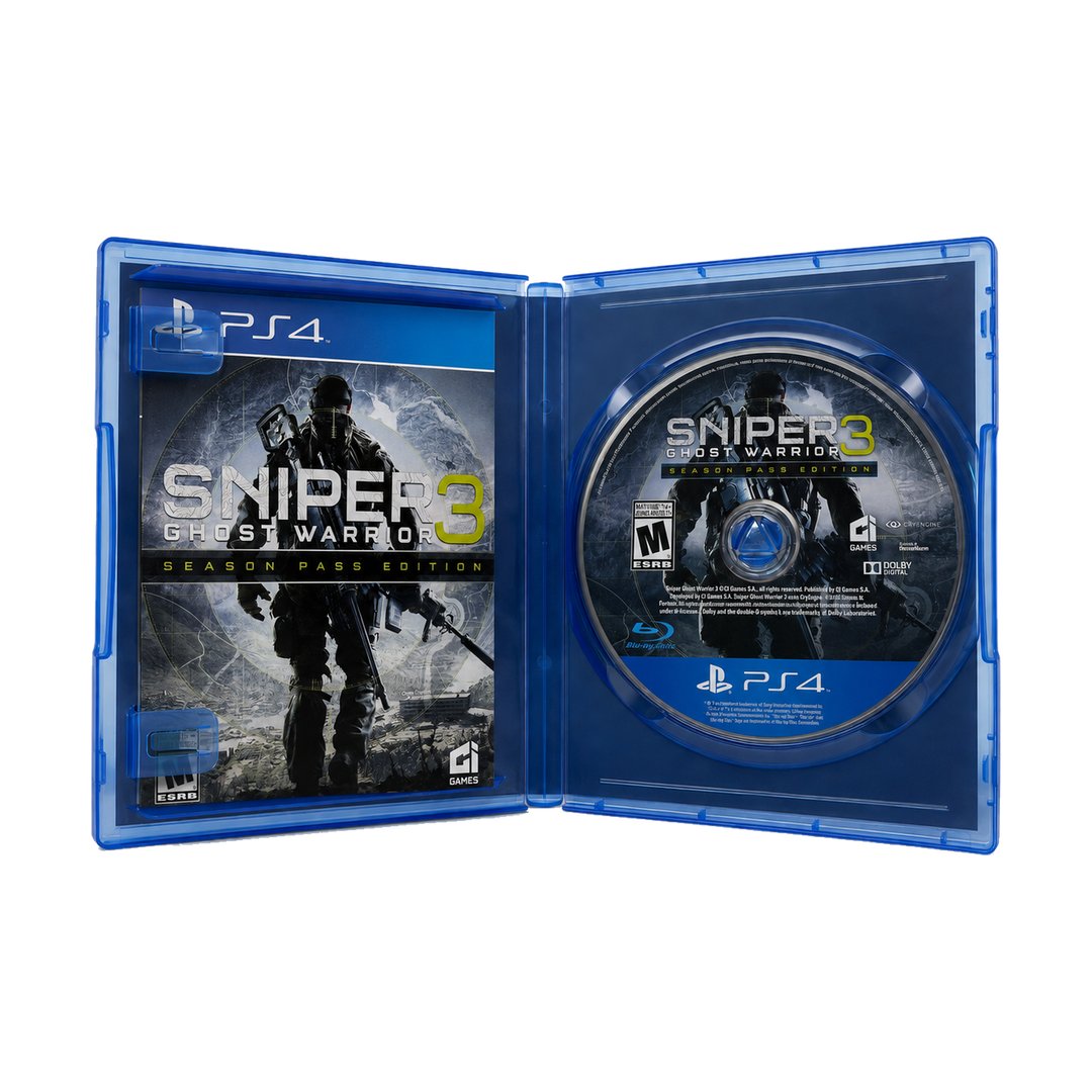 Sniper Ghost Warrior 3 Season Pass Edition - PS4 — open case disc