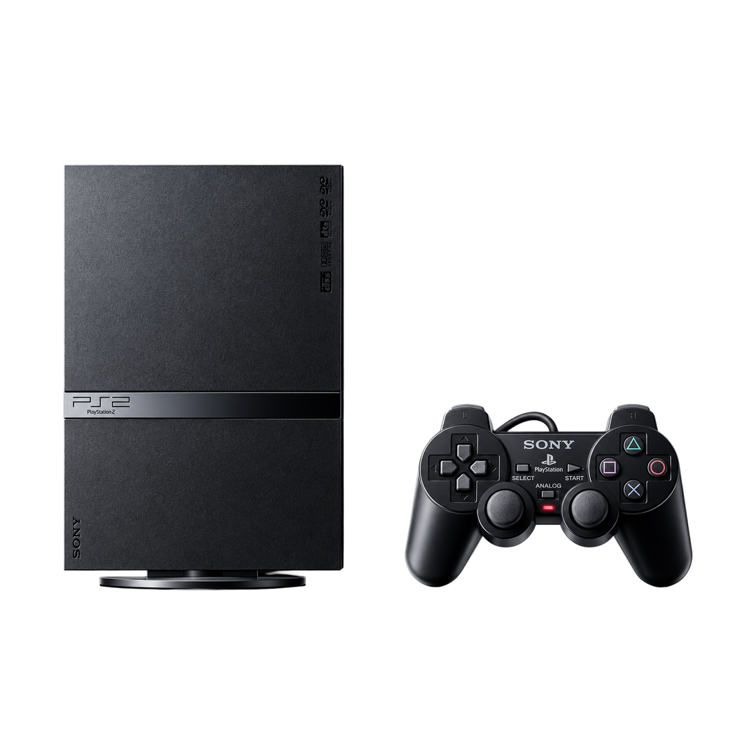Sony PlayStation 2 Slim Console - Charcoal Black — 01