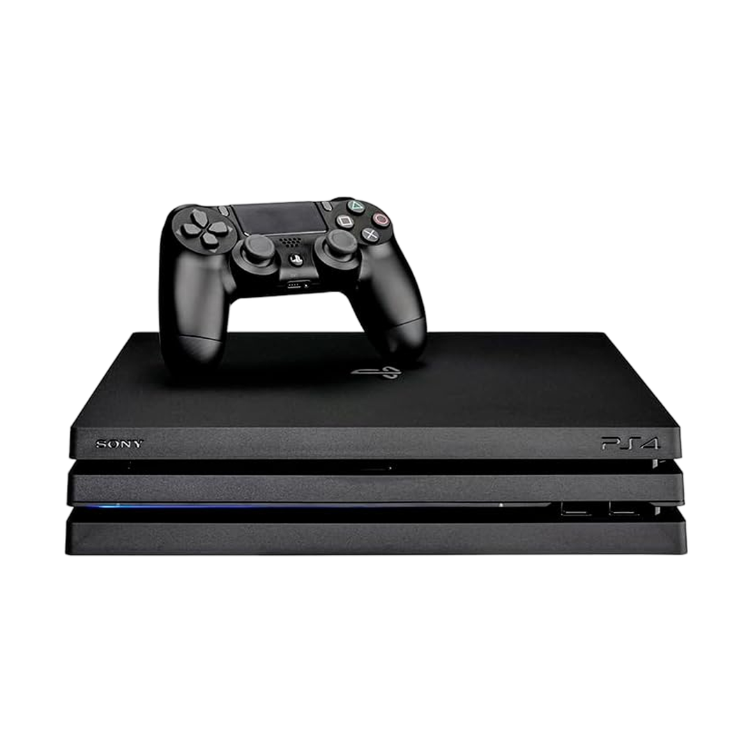 Sony PlayStation 4 Pro 1TB Console with 2 Controllers - Jet Black — 02