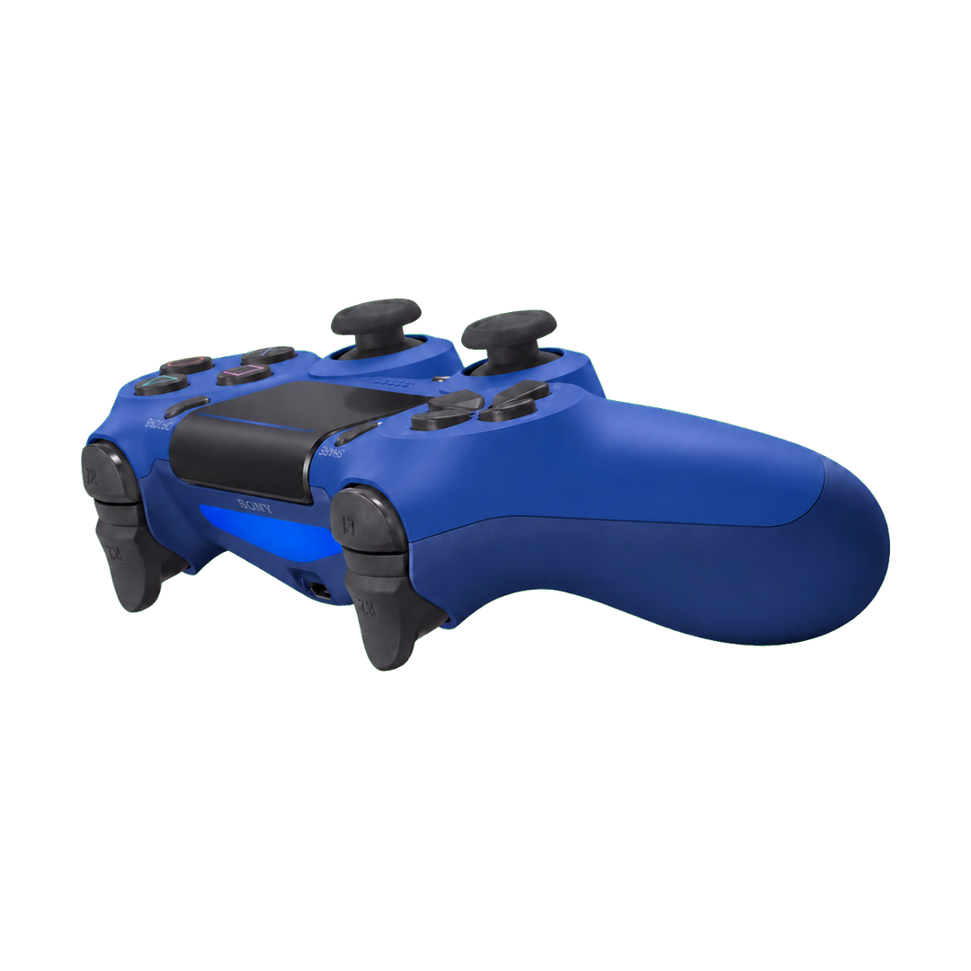 PS4 Wireless Controller - Copy A — sony blue rear angle