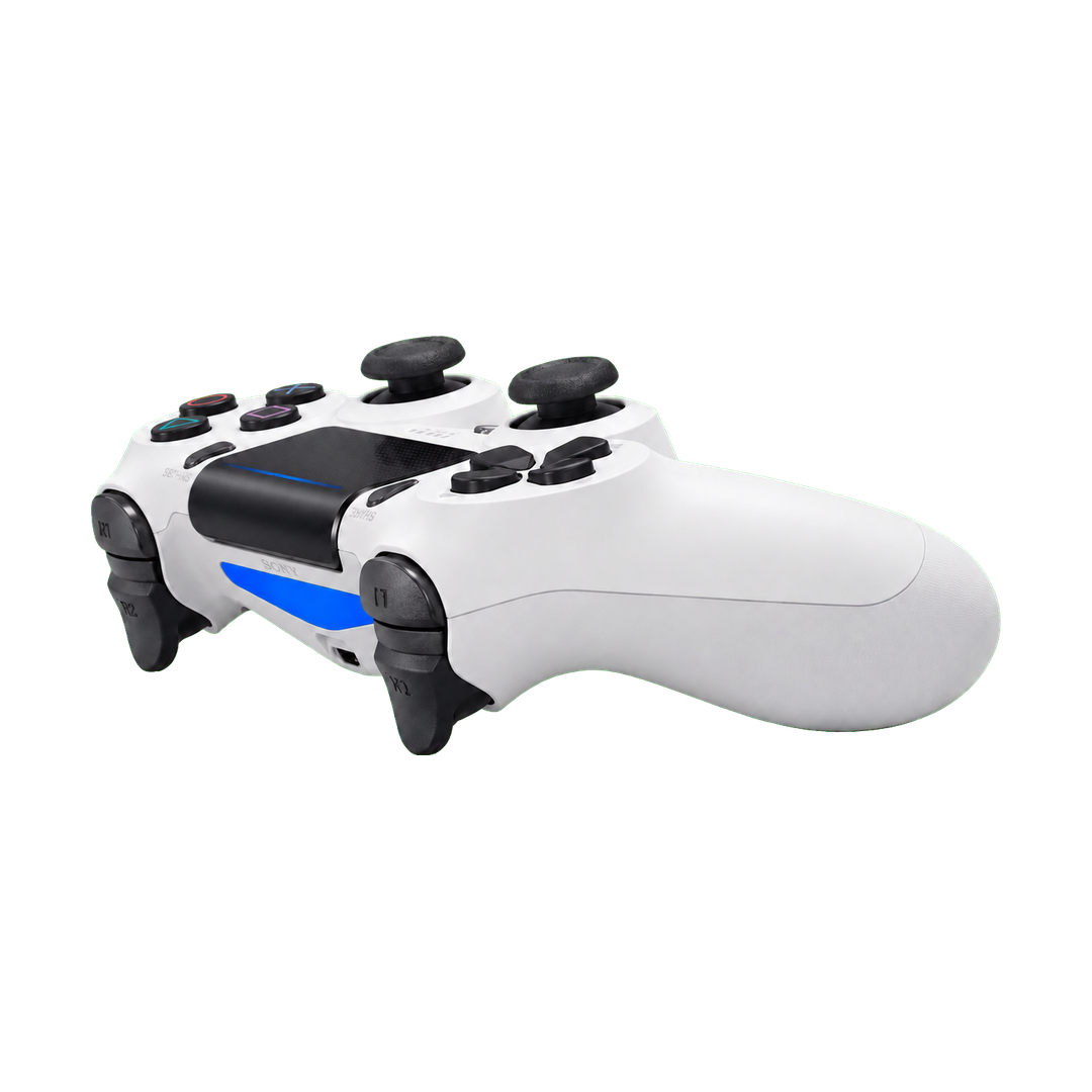 PS4 Wireless Controller - Copy A — sony white rear angle