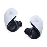 Sony PULSE Explore Wireless Earbuds — white angled pair