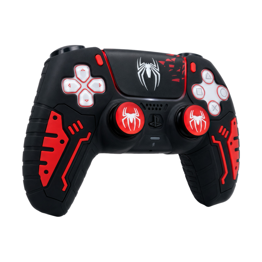 Spider-Man Black and Red Silicone Skin for PS5 DualSense Controller — 01