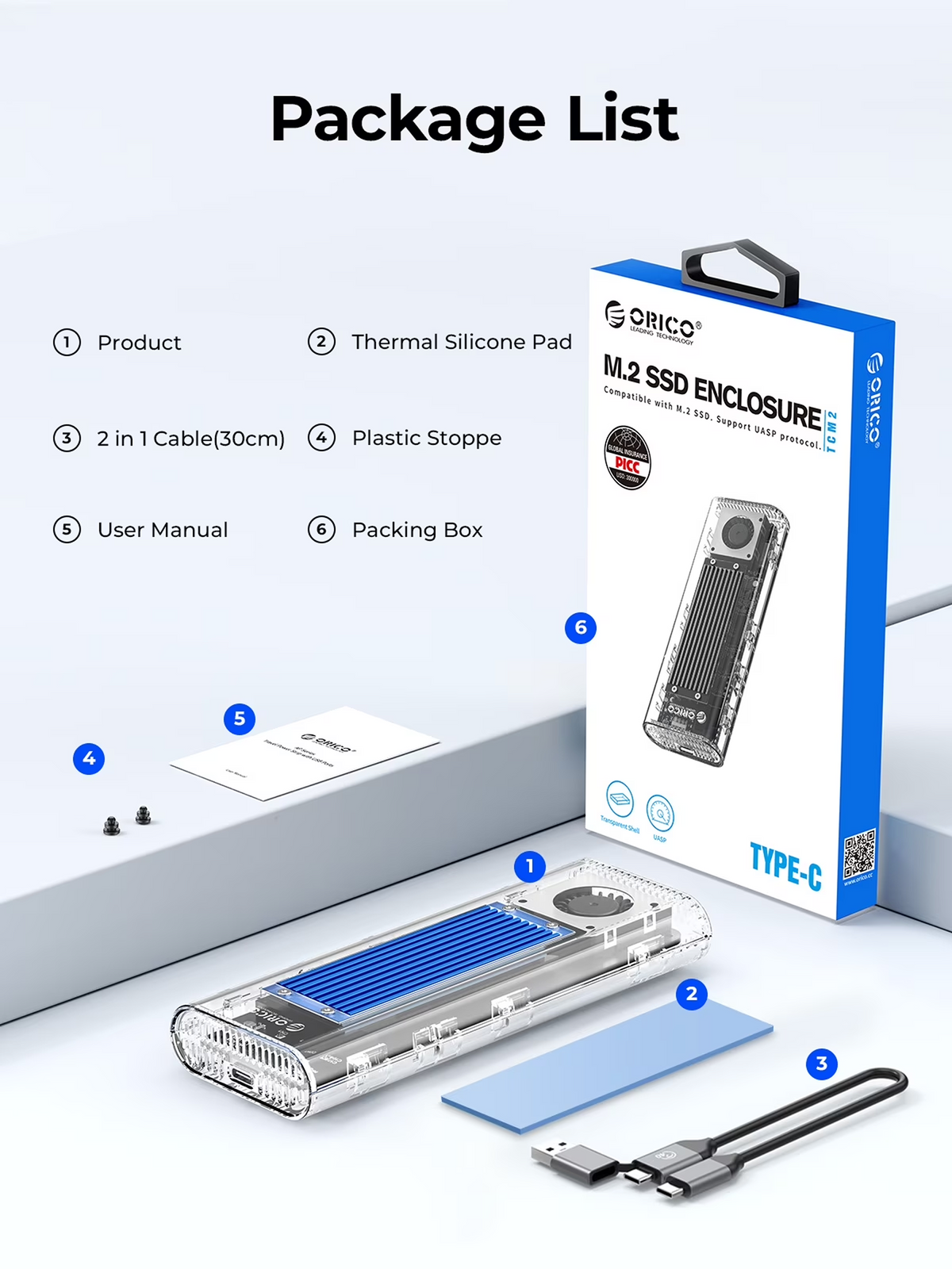 Transparent M.2 SSD Enclosure — 05