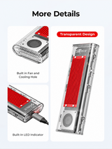 Transparent M.2 SSD Enclosure — 06