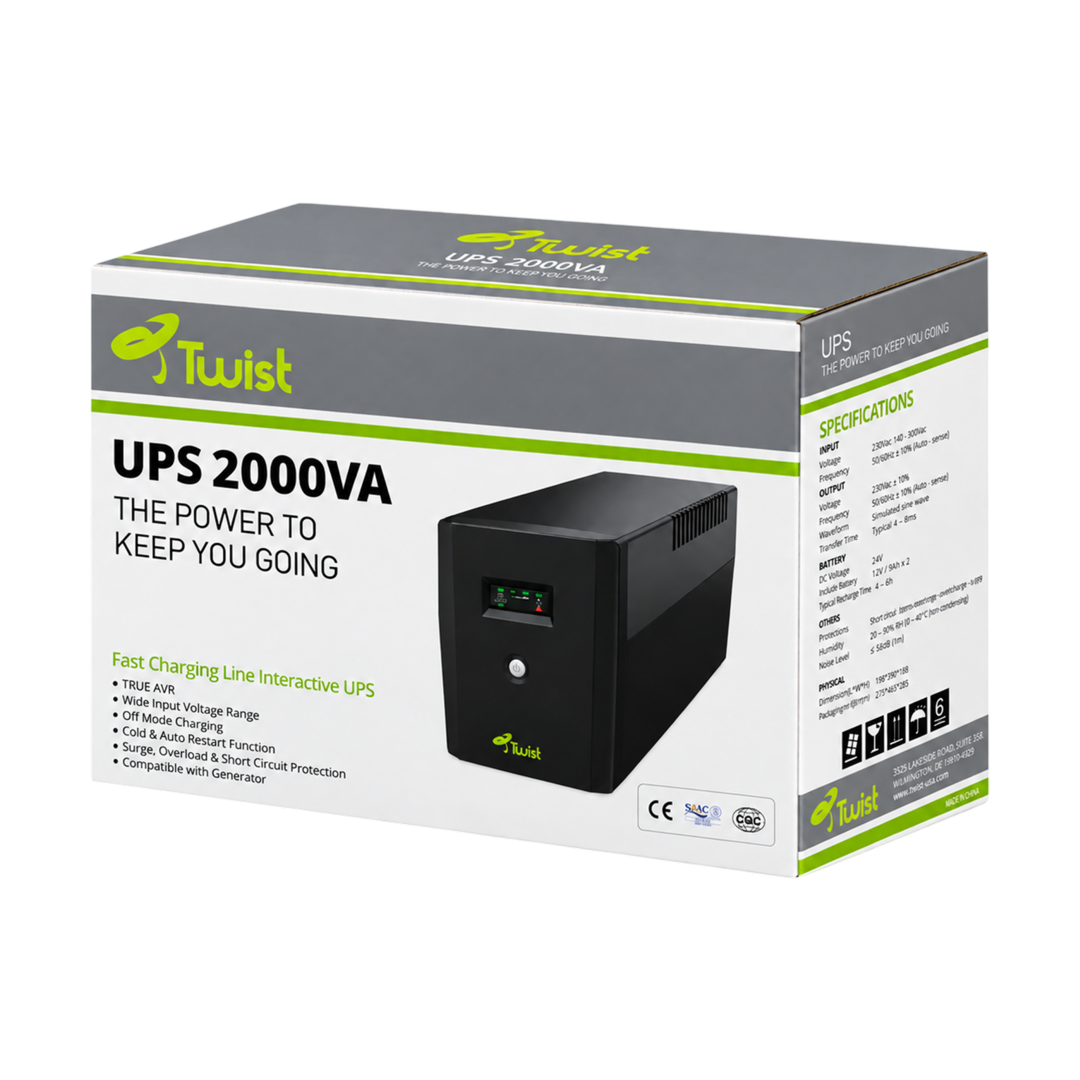TWIST 2000VA 900W Line-Interactive UPS — 02