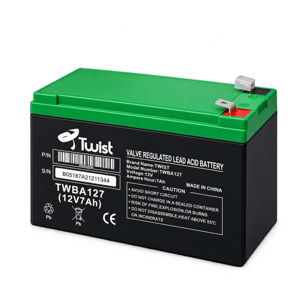 Twist TWBA127 12V 7Ah Sealed Lead-Acid Battery — valve regulated 03