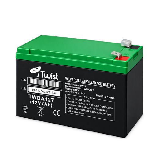 Twist TWBA127 12V 7Ah Sealed Lead-Acid Battery — valve regulated 03