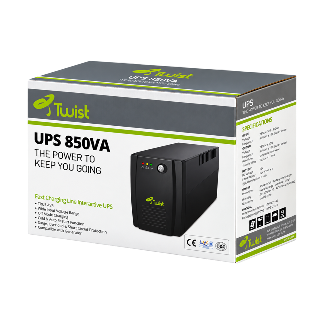 TWIST TWUP850-LI 850VA Line-Interactive UPS — 02