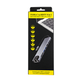 8-in-1 USB-C Hub with HDMI, Ethernet, SD and 87W Power Delivery — gray packaging