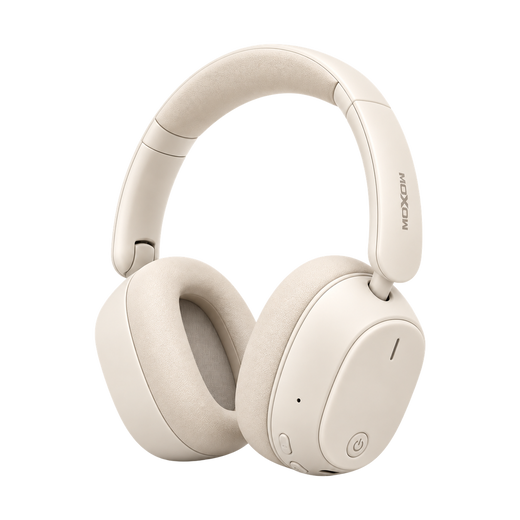 Wireless Bluetooth 5.4 Over-Ear Headphones - White — 54 03