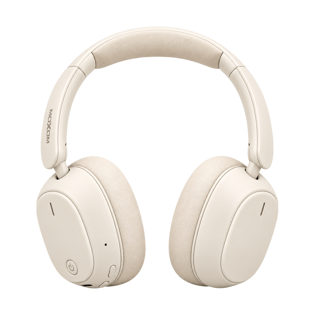 Wireless Bluetooth 5.4 Over-Ear Headphones - White — 54 04