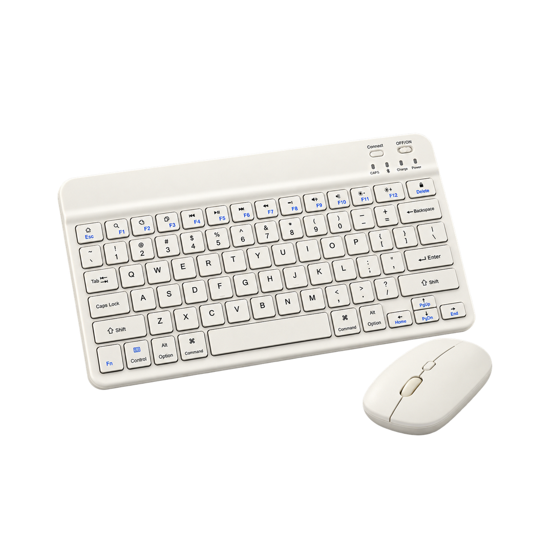 Rechargeable Bluetooth Keyboard and Mouse Kit — white 02
