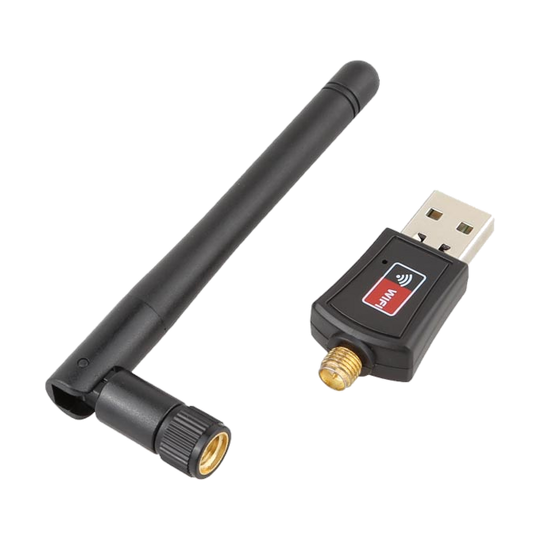 802.11n Wi-Fi USB Adapter - 2.4GHz Nano Dongle — wifi black antenna set