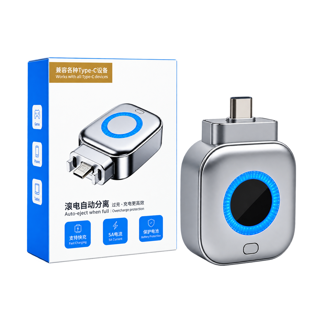 X01 140W USB-C Auto-Eject Full-Charge Separator — box front back