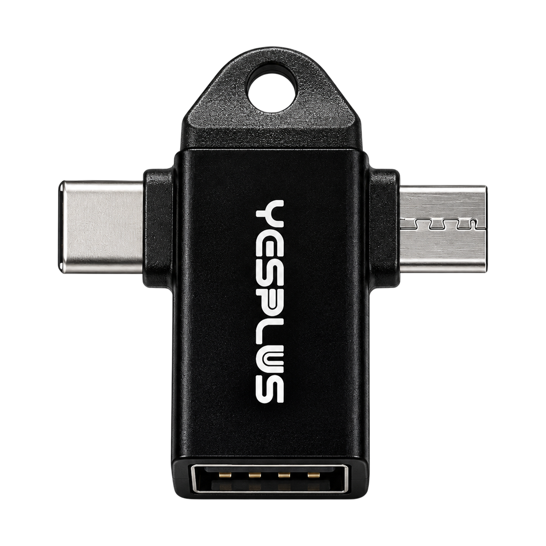 YESPLUS YS-1413 OTG Adapter - USB-A to USB-C and Micro-USB — 04