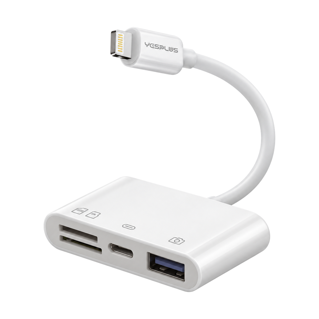 YESPLUS YS-1418 4-in-1 Lightning OTG Adapter for iPhone — 04