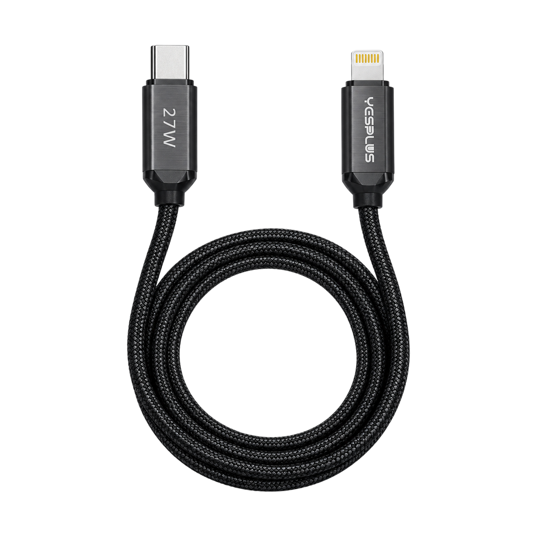 YESPLUS YS-867 27W USB-C to Lightning Cable 1m — 03