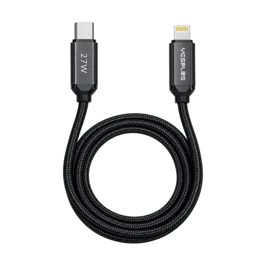 YESPLUS YS-867 27W USB-C to Lightning Cable 1m — 03