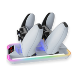 YZC-504P RGB Dual Charging Station for PS5 Controllers — side view